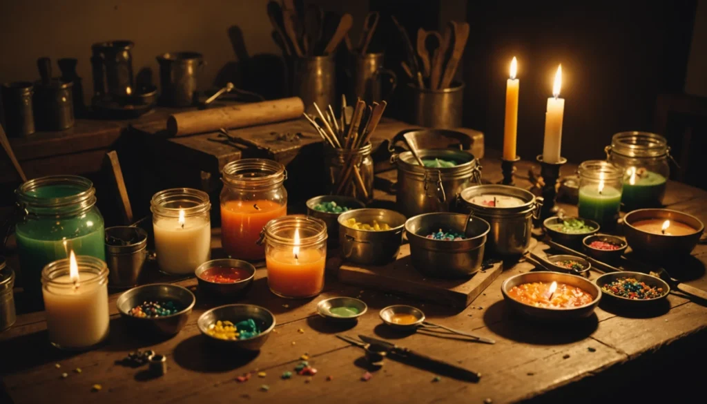 faire des bougies avec des restes